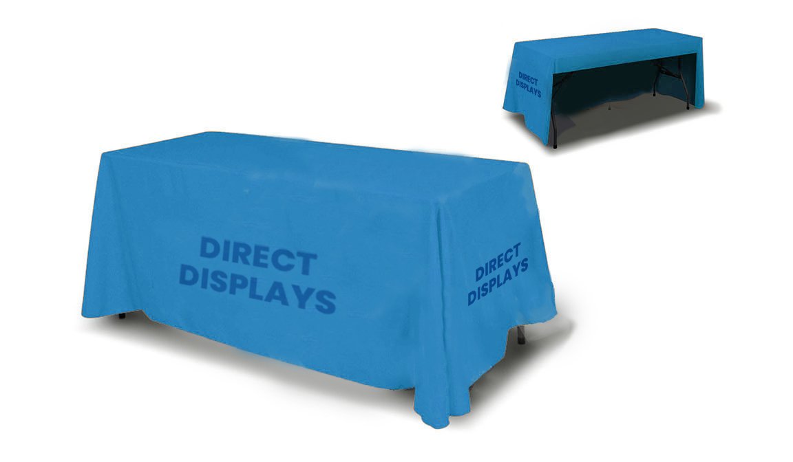 6ft Table Cover 3 Sided (Open Back)