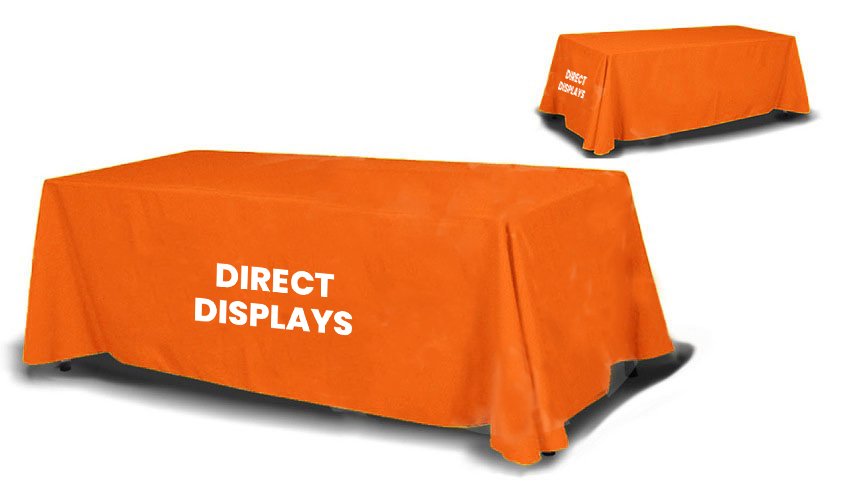 8ft Table Cover 4 Sided (Full Back)